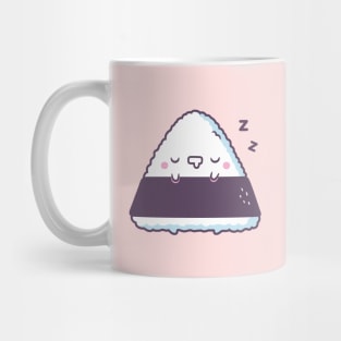 Cute Sleeping Onigiri Japanese Rice Ball Mug